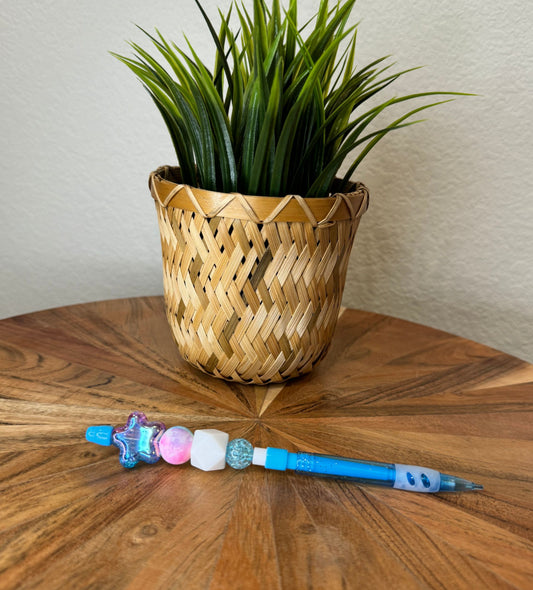 Star Blue/Purple Beaded Mechanical Pencil