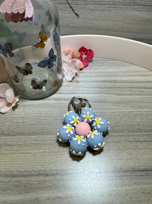 3D Flower Mini Keychain