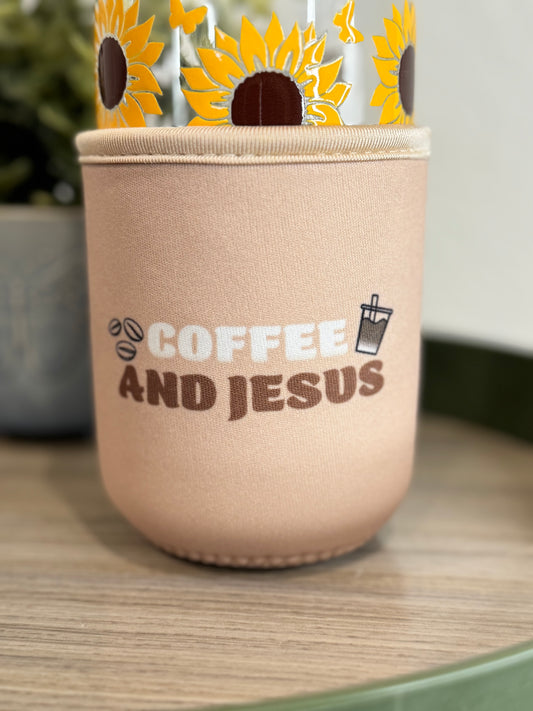 Koozie: Coffee and Jesus